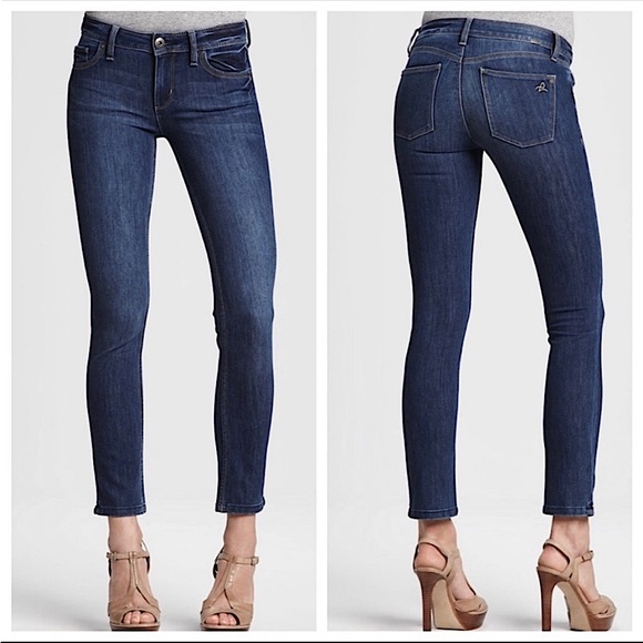 DL1961 Angel Mid Rise Skinny Ankle Jeans Zeppelin Size 27 - Picture 1 of 16
